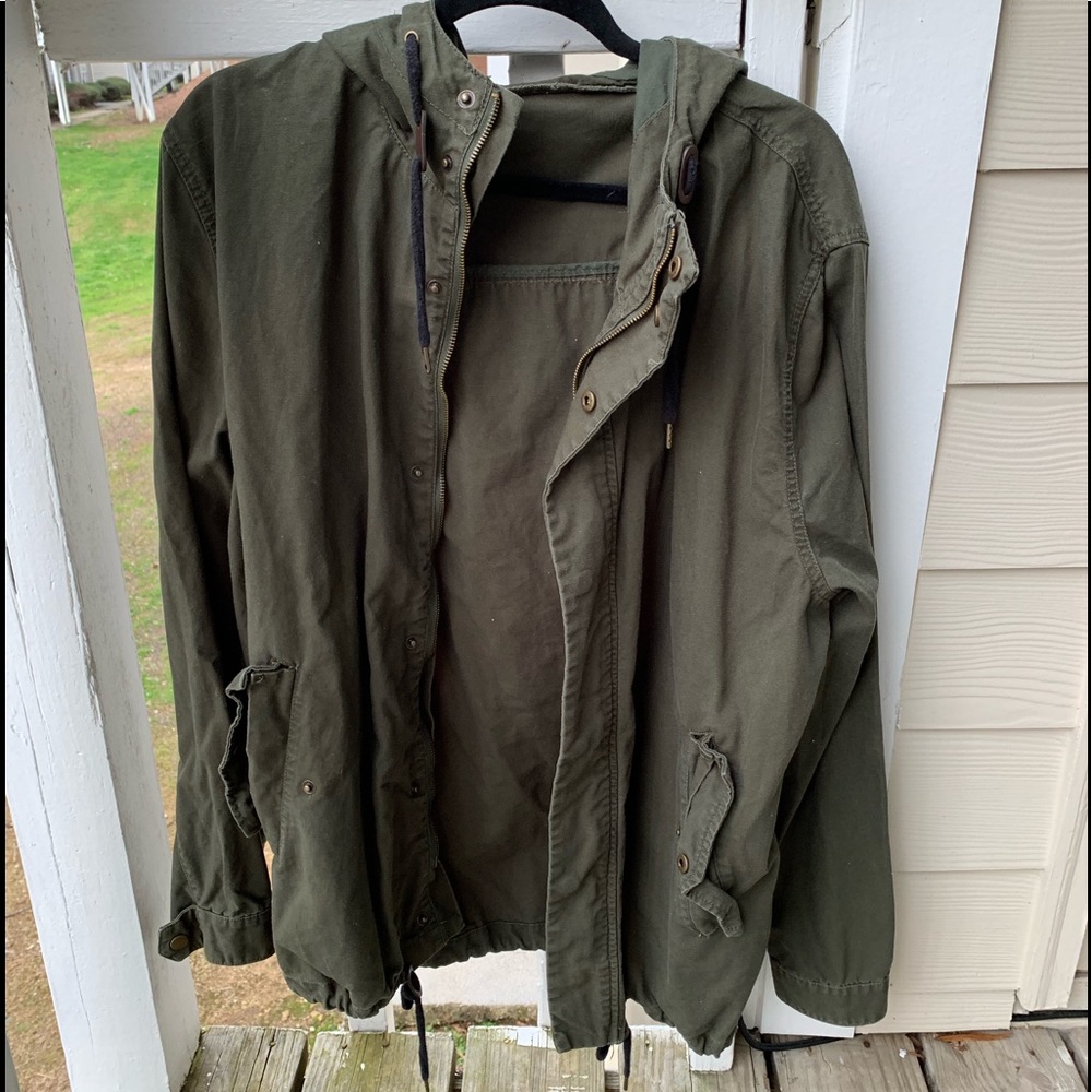 olive green jacket